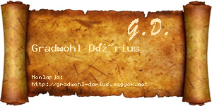 Gradwohl Dárius névjegykártya